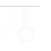 Metal LED hanging lamp Yaxe