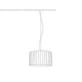 LED hanging lamp made of glass Crehange