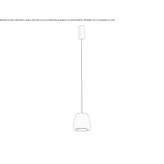 Aluminiowa lampa wisząca LED Angerlo