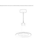 Regulowana lampa wisząca LED z dmuchanego szkła Onex