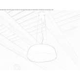 Lampa wisząca LED z polietylenu Tusa