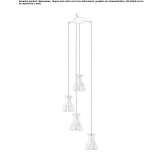 Wooden LED hanging lamp Reze