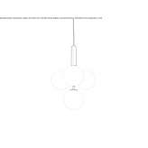 Pendant lamp made of blown glass Harbury