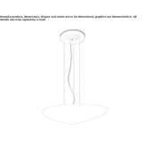 LED hanging lamp made of polyethylene Qala