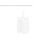 Handmade hanging lamp made of wooden veneer Edgemoor