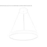 Aluminiowa lampa wisząca LED Trecella