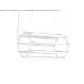 LED hanging lamp made of aluminum and acrylic Wurzen