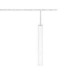 LED hanging lamp made of wooden veneer Itatiaia