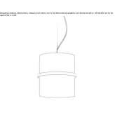 LED hanging lamp made of opal glass Yelo