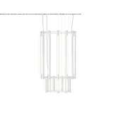 LED chandelier made of aluminum and acrylic Wurzen