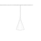 Aluminum hanging lamp Lautaro