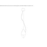 LED hanging lamp made of ceramics and glass Arneke