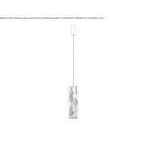 Metalowa lampa wisząca LED Askern