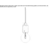Betonowa lampa wisząca Melgven