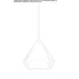 LED hanging lamp made of glass and steel Peque