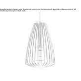 Aluminiowa lampa wisząca LED Halstead