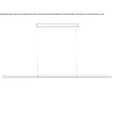 Aluminiowa lampa wisząca LED Resadiye
