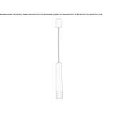 Aluminiowa lampa wisząca LED Mecitozu