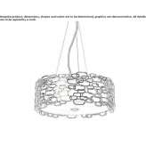 Halogen glass hanging lamp Lassolaz