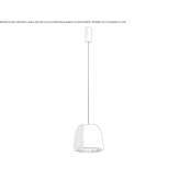 Aluminum LED hanging lamp Angerlo