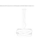 Aluminum hanging lamp Barysaw