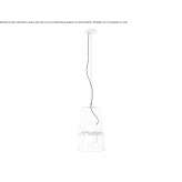 Glass pendant lamp Sourdun