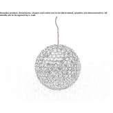 Metal halogen hanging lamp Forua