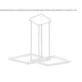 Steel LED hanging lamp Mecoacan