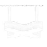 Handmade hanging lamp made of wooden veneer Alcasser