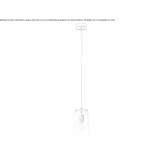 LED hanging lamp made of glass Chella