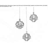 Metal halogen hanging lamp Reiffton