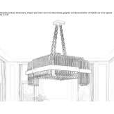Lampa wisząca LED z kryształu ołowiowego Yanchep