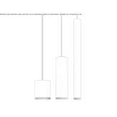 Aluminiowa lampa wisząca LED Abilene