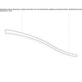 Aluminiowa lampa wisząca LED Swords