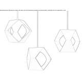 LED hanging lamp made of resin Cuers