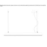 Aluminiowa lampa wisząca LED Harboore