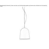 Ceramic hanging lamp Yakhroma