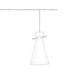 Lampa wisząca z malowanego metalu Berriat