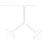 Metal LED hanging lamp Alvdal