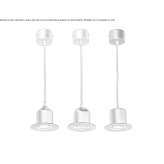 Aluminiowa lampa wisząca LED Yorito