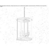 Iron pendant lamp Royalton