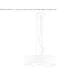 Polyester hanging lamp Hoxie