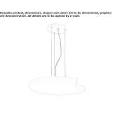 LED hanging lamp Bodio