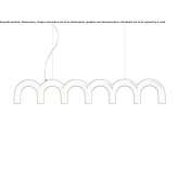 Steel LED hanging lamp Quassolo