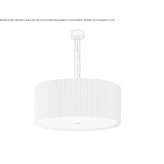 Fabric hanging lamp Halkirk