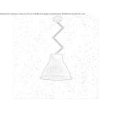 Regulowana metalowa lampa wisząca LED Pedra