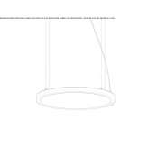 Aluminiowa lampa wisząca LED Malini