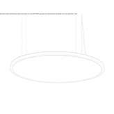 Aluminum LED hanging lamp Malini