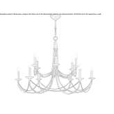 Metal LED chandelier Volzhsk