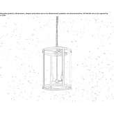 Żelazna lampa wisząca Royalton